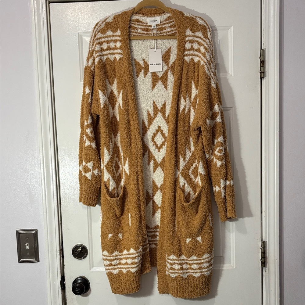 Heyson brand cardigan sweater Size 1X New w tag